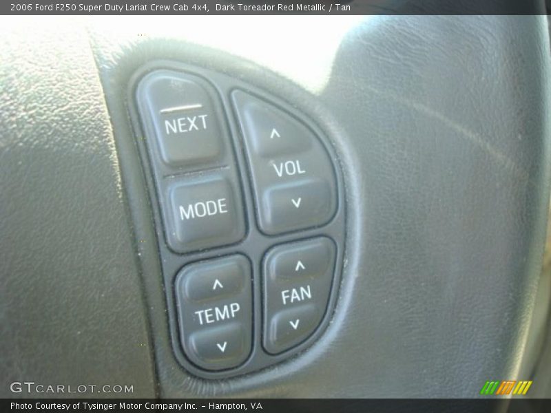 Dark Toreador Red Metallic / Tan 2006 Ford F250 Super Duty Lariat Crew Cab 4x4