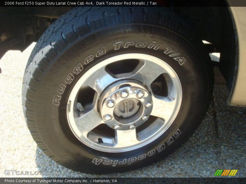 Dark Toreador Red Metallic / Tan 2006 Ford F250 Super Duty Lariat Crew Cab 4x4