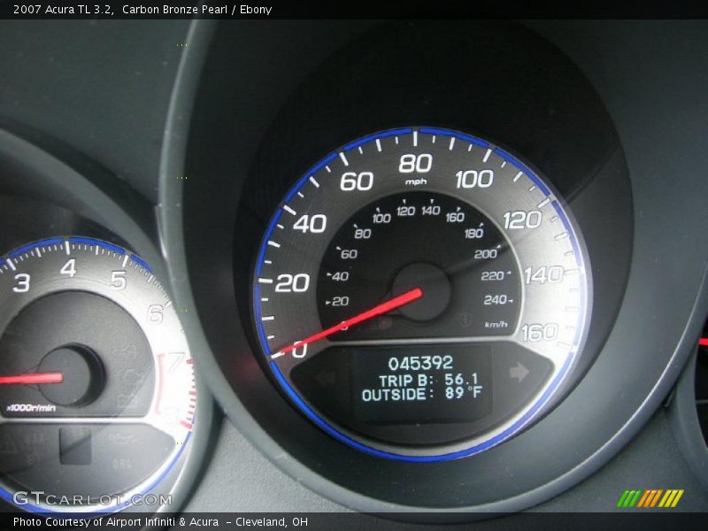 Carbon Bronze Pearl / Ebony 2007 Acura TL 3.2