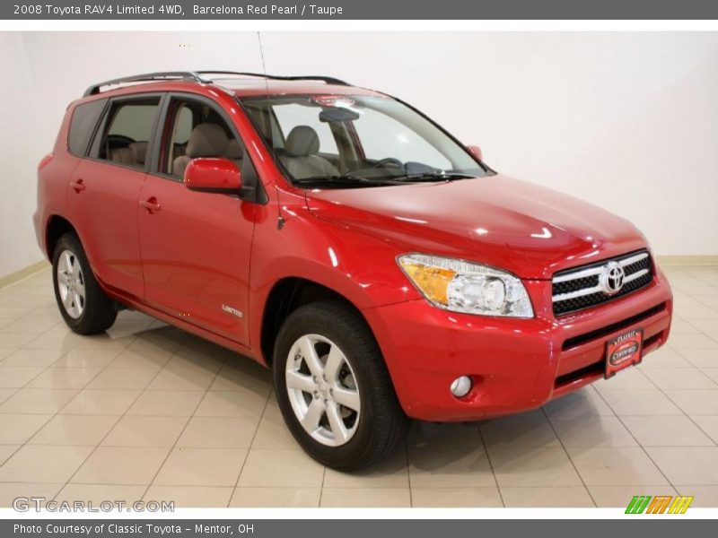 Barcelona Red Pearl / Taupe 2008 Toyota RAV4 Limited 4WD