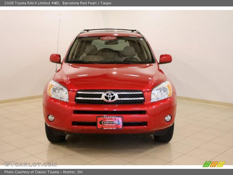 Barcelona Red Pearl / Taupe 2008 Toyota RAV4 Limited 4WD