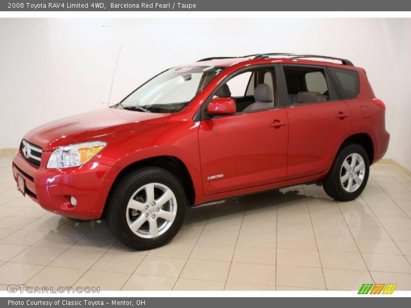 Barcelona Red Pearl / Taupe 2008 Toyota RAV4 Limited 4WD