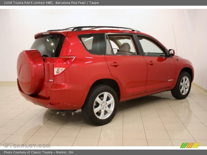 Barcelona Red Pearl / Taupe 2008 Toyota RAV4 Limited 4WD