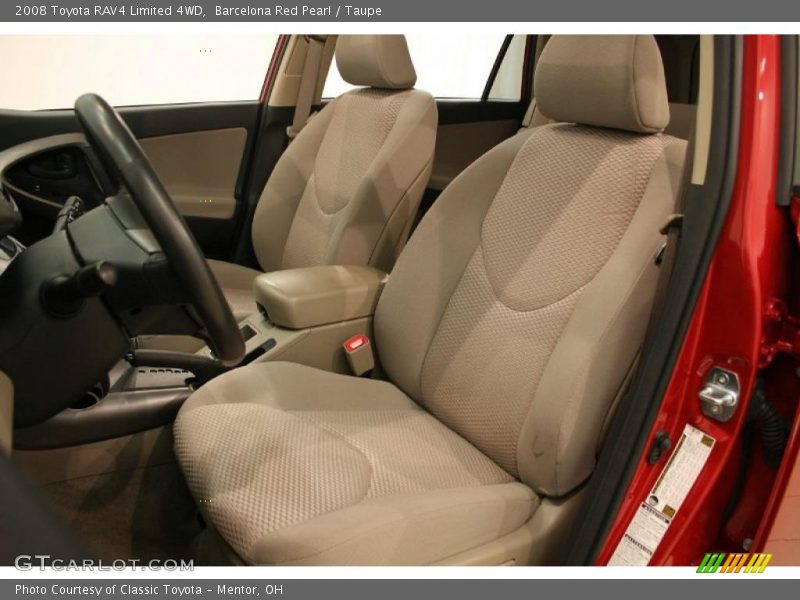 Barcelona Red Pearl / Taupe 2008 Toyota RAV4 Limited 4WD