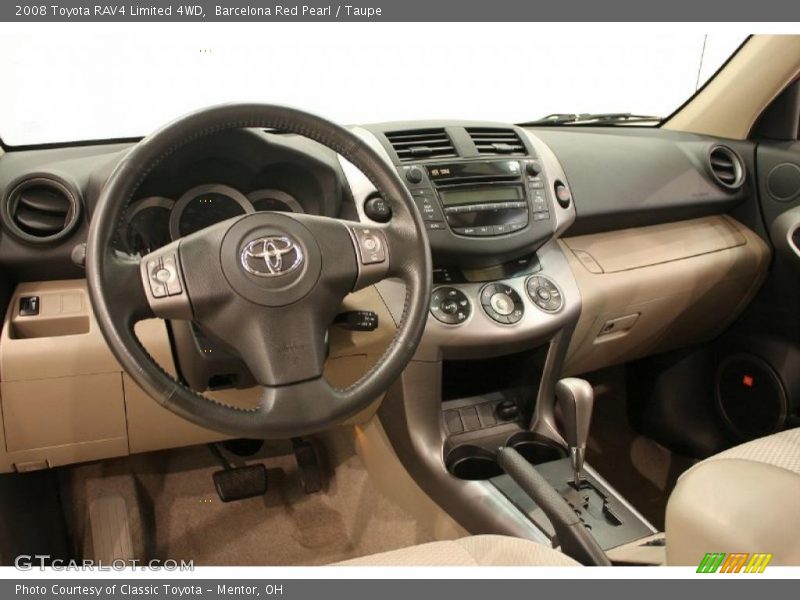 Barcelona Red Pearl / Taupe 2008 Toyota RAV4 Limited 4WD
