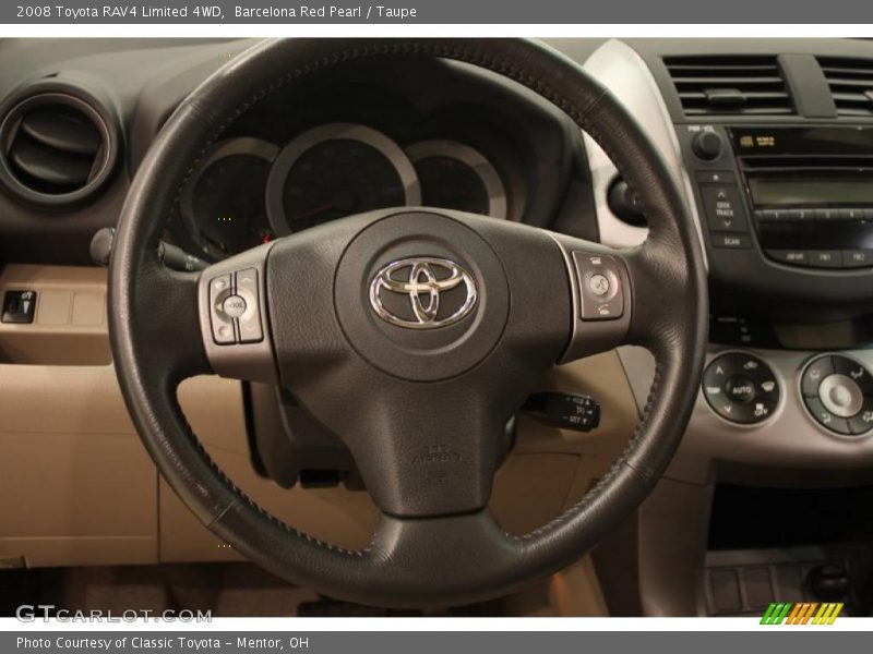 Barcelona Red Pearl / Taupe 2008 Toyota RAV4 Limited 4WD