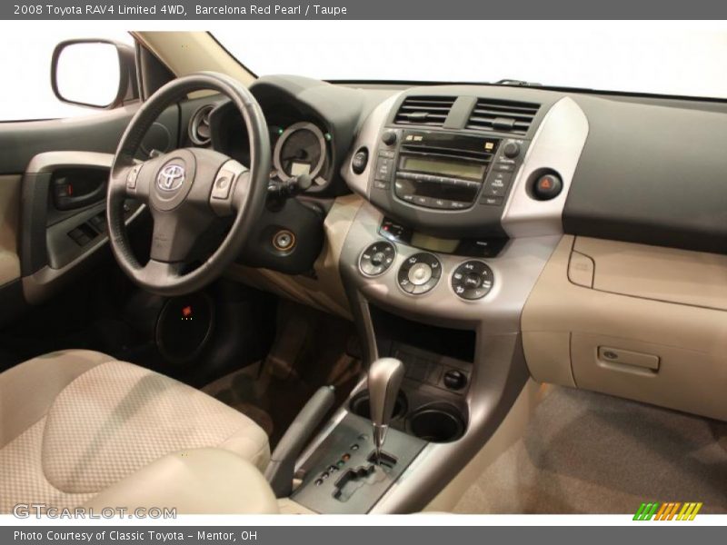 Barcelona Red Pearl / Taupe 2008 Toyota RAV4 Limited 4WD