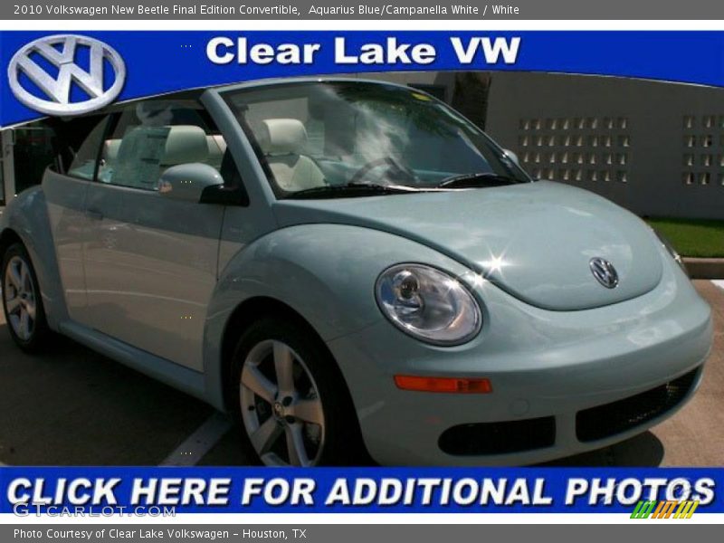 Aquarius Blue/Campanella White / White 2010 Volkswagen New Beetle Final Edition Convertible