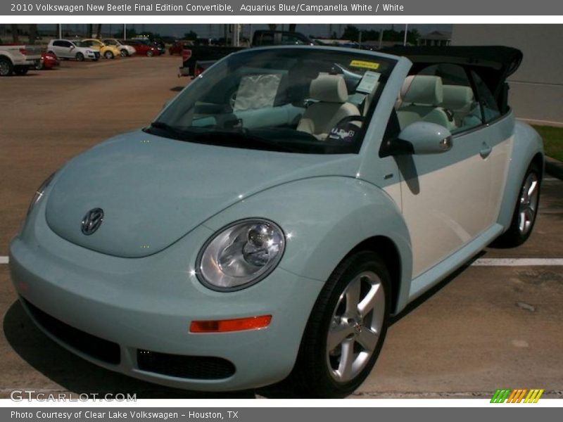 Aquarius Blue/Campanella White / White 2010 Volkswagen New Beetle Final Edition Convertible