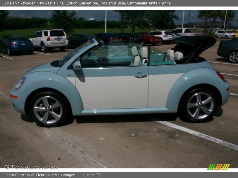 Aquarius Blue/Campanella White / White 2010 Volkswagen New Beetle Final Edition Convertible