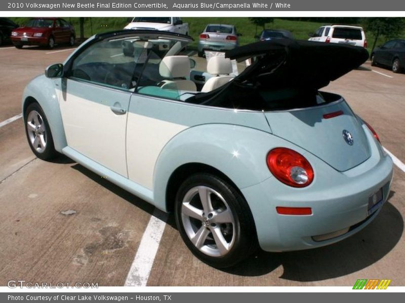 Aquarius Blue/Campanella White / White 2010 Volkswagen New Beetle Final Edition Convertible