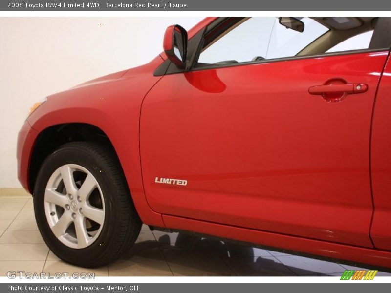 Barcelona Red Pearl / Taupe 2008 Toyota RAV4 Limited 4WD