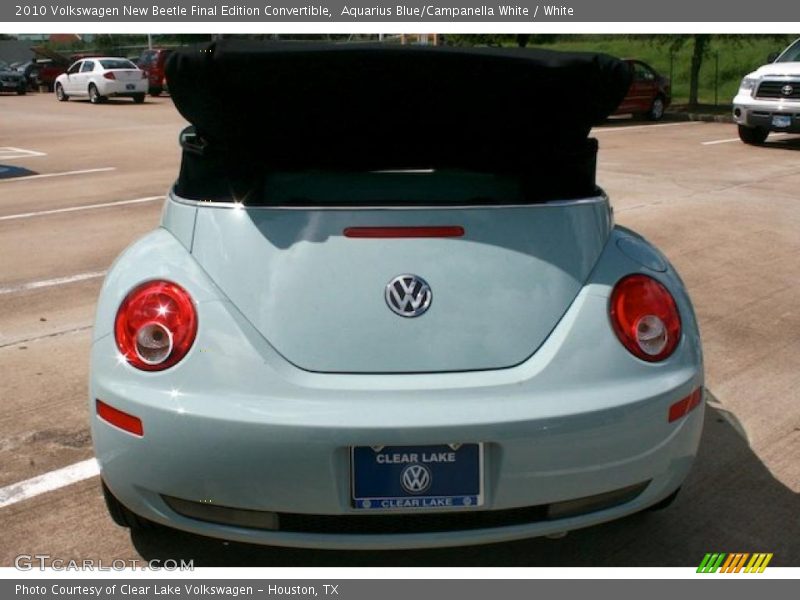 Aquarius Blue/Campanella White / White 2010 Volkswagen New Beetle Final Edition Convertible