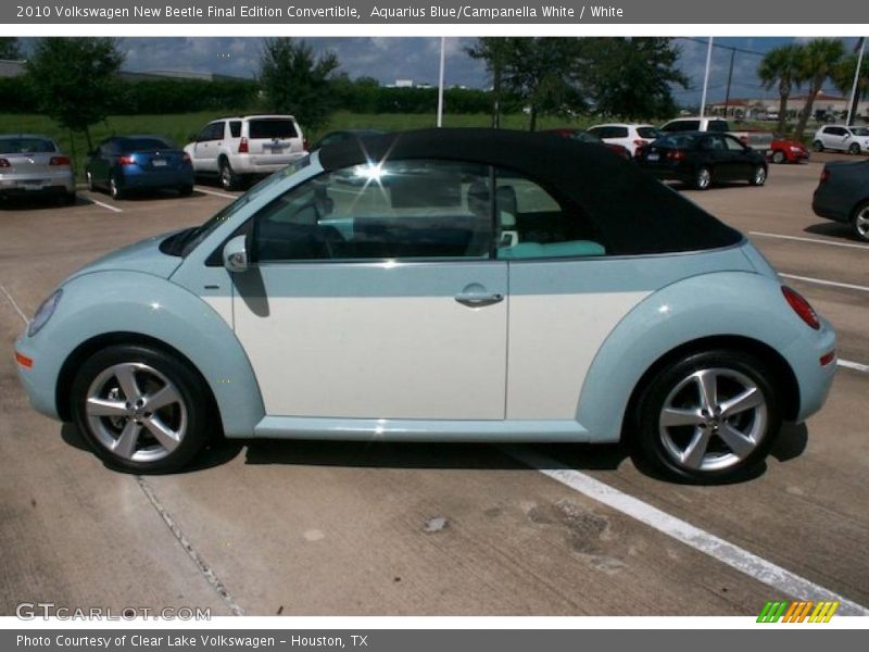 Aquarius Blue/Campanella White / White 2010 Volkswagen New Beetle Final Edition Convertible