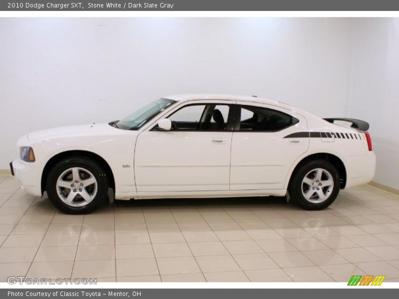Stone White / Dark Slate Gray 2010 Dodge Charger SXT