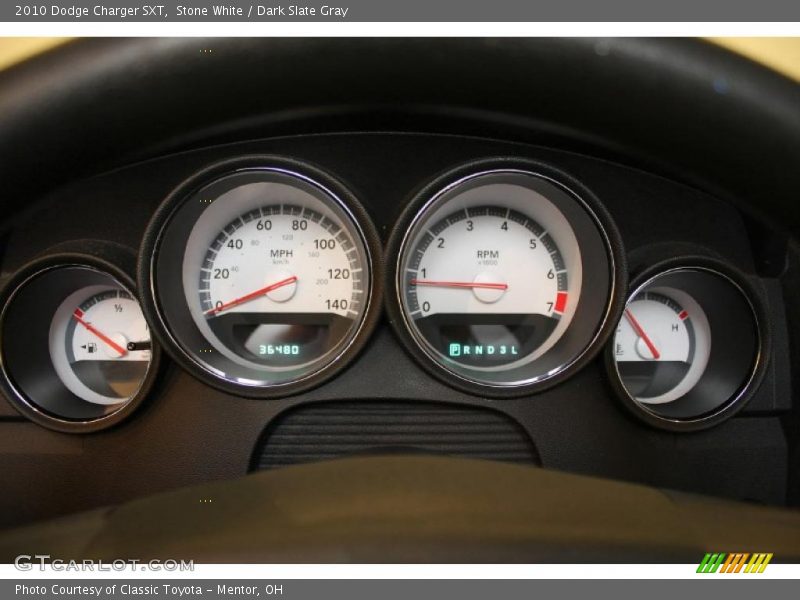 Stone White / Dark Slate Gray 2010 Dodge Charger SXT