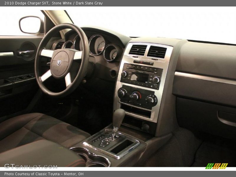 Stone White / Dark Slate Gray 2010 Dodge Charger SXT