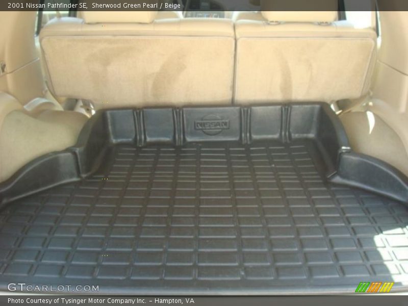 Sherwood Green Pearl / Beige 2001 Nissan Pathfinder SE