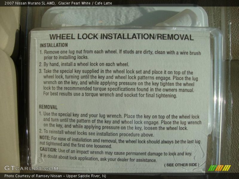Glacier Pearl White / Cafe Latte 2007 Nissan Murano SL AWD