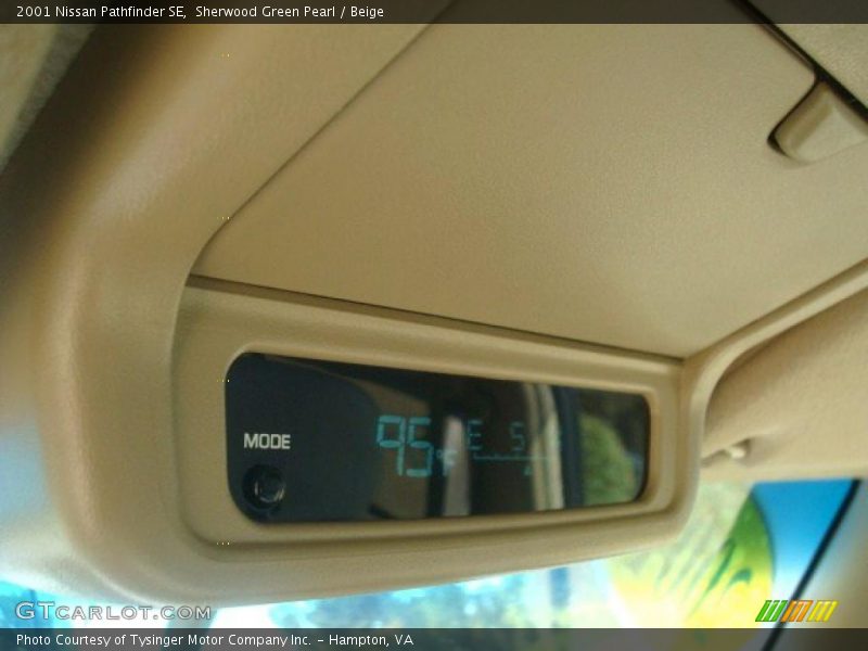 Sherwood Green Pearl / Beige 2001 Nissan Pathfinder SE