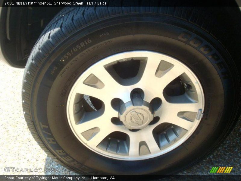 Sherwood Green Pearl / Beige 2001 Nissan Pathfinder SE