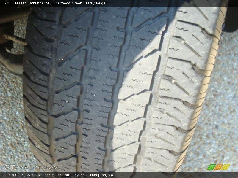 Sherwood Green Pearl / Beige 2001 Nissan Pathfinder SE