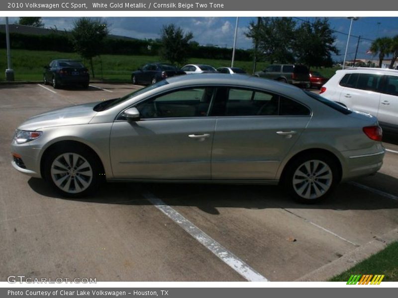 White Gold Metallic / Cornsilk Beige Two Tone 2010 Volkswagen CC Sport
