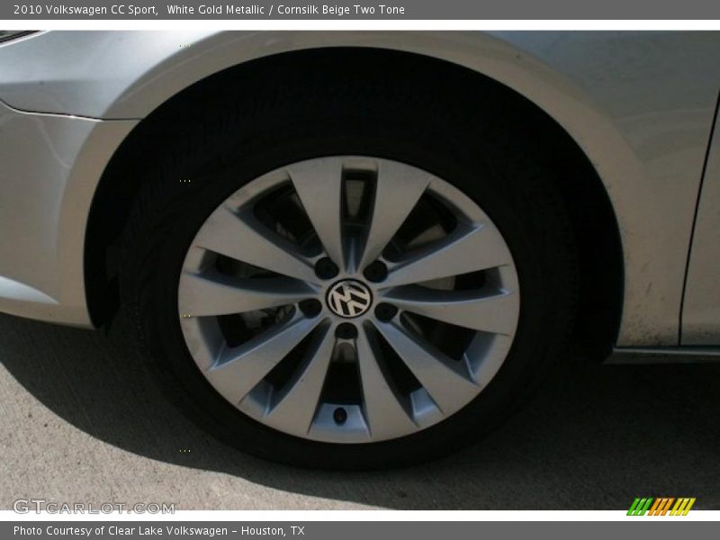 White Gold Metallic / Cornsilk Beige Two Tone 2010 Volkswagen CC Sport