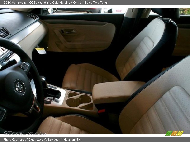 White Gold Metallic / Cornsilk Beige Two Tone 2010 Volkswagen CC Sport