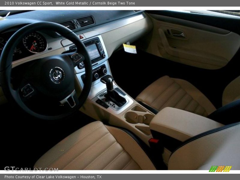 White Gold Metallic / Cornsilk Beige Two Tone 2010 Volkswagen CC Sport