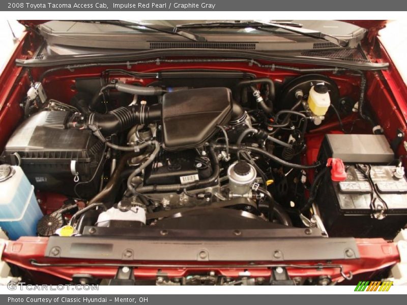 Impulse Red Pearl / Graphite Gray 2008 Toyota Tacoma Access Cab
