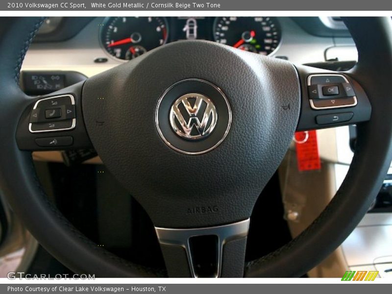 White Gold Metallic / Cornsilk Beige Two Tone 2010 Volkswagen CC Sport