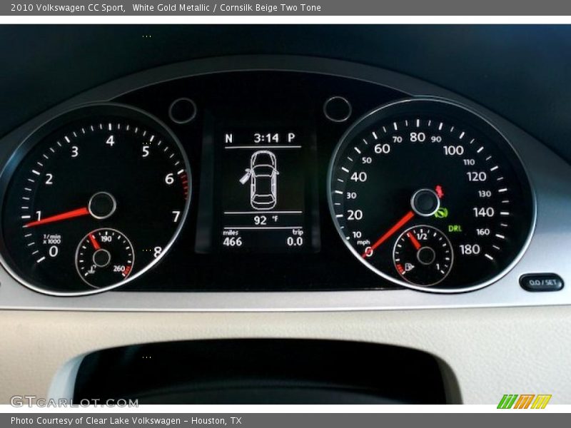 White Gold Metallic / Cornsilk Beige Two Tone 2010 Volkswagen CC Sport