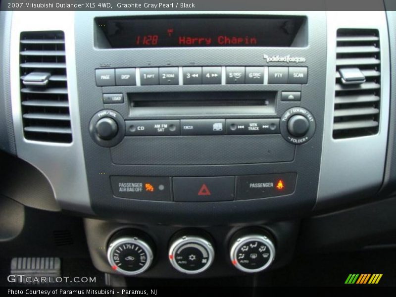 Graphite Gray Pearl / Black 2007 Mitsubishi Outlander XLS 4WD