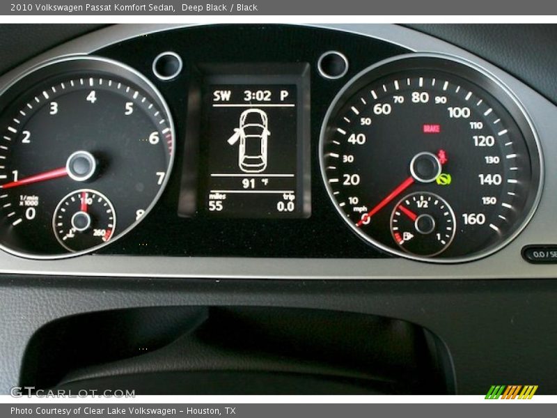 Deep Black / Black 2010 Volkswagen Passat Komfort Sedan