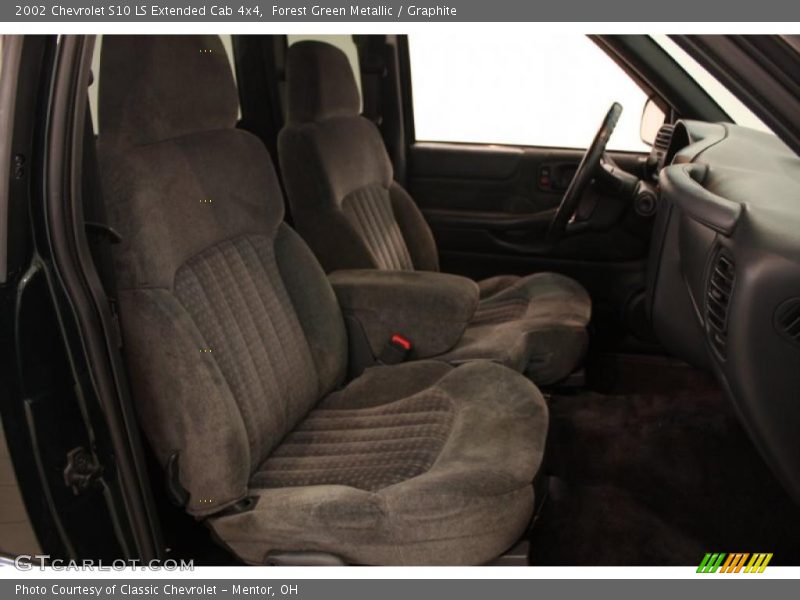 Forest Green Metallic / Graphite 2002 Chevrolet S10 LS Extended Cab 4x4