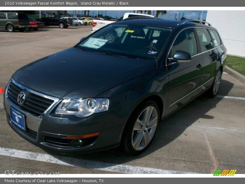 Island Gray Metallic / Black 2010 Volkswagen Passat Komfort Wagon