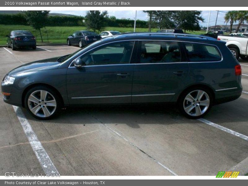 Island Gray Metallic / Black 2010 Volkswagen Passat Komfort Wagon