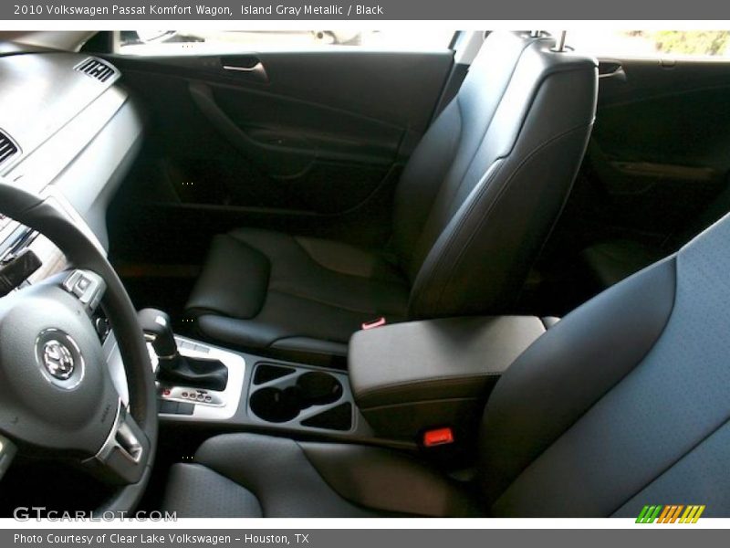 Island Gray Metallic / Black 2010 Volkswagen Passat Komfort Wagon
