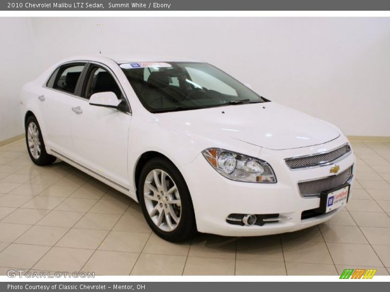 Summit White / Ebony 2010 Chevrolet Malibu LTZ Sedan