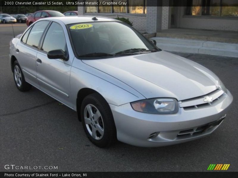 Ultra Silver Metallic / Graphite Gray 2003 Chevrolet Cavalier LS Sedan