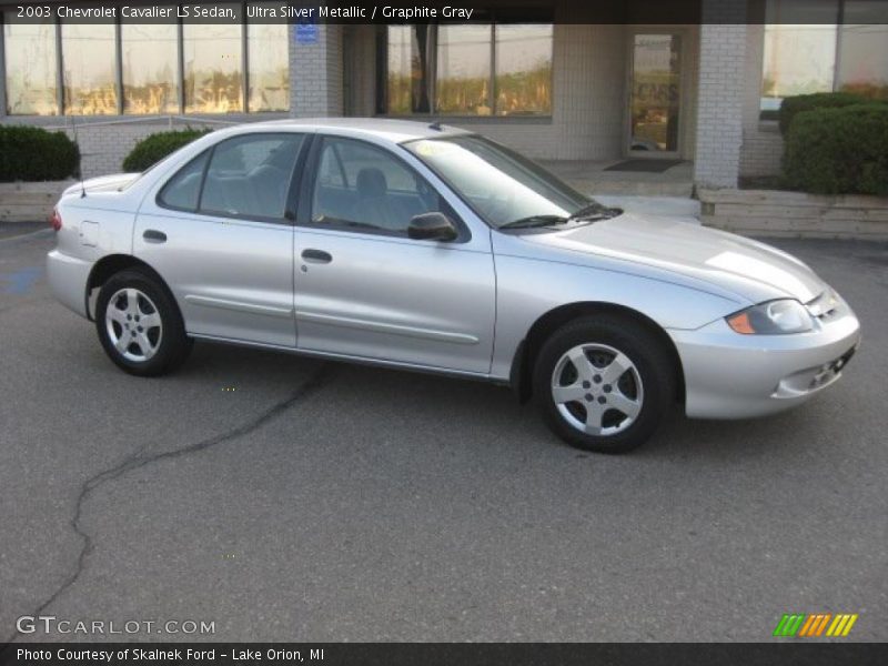 Ultra Silver Metallic / Graphite Gray 2003 Chevrolet Cavalier LS Sedan