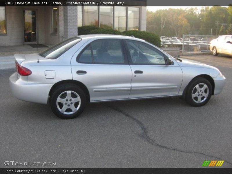 Ultra Silver Metallic / Graphite Gray 2003 Chevrolet Cavalier LS Sedan