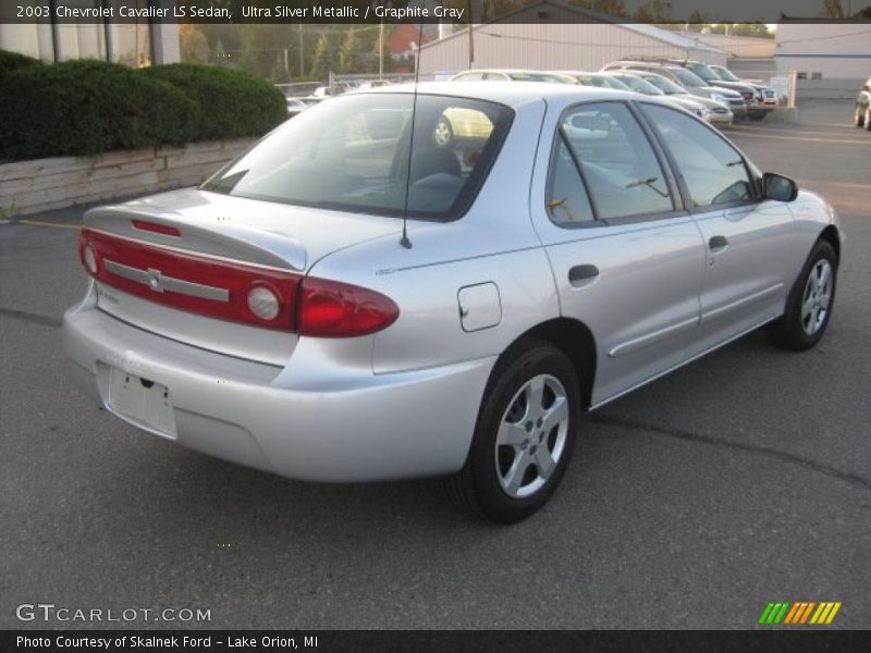 Ultra Silver Metallic / Graphite Gray 2003 Chevrolet Cavalier LS Sedan