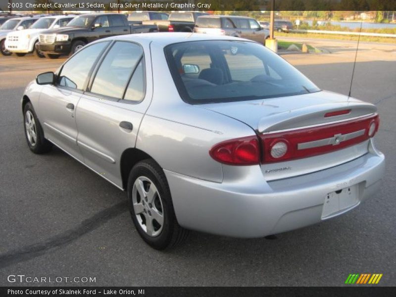 Ultra Silver Metallic / Graphite Gray 2003 Chevrolet Cavalier LS Sedan