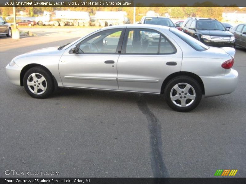 Ultra Silver Metallic / Graphite Gray 2003 Chevrolet Cavalier LS Sedan