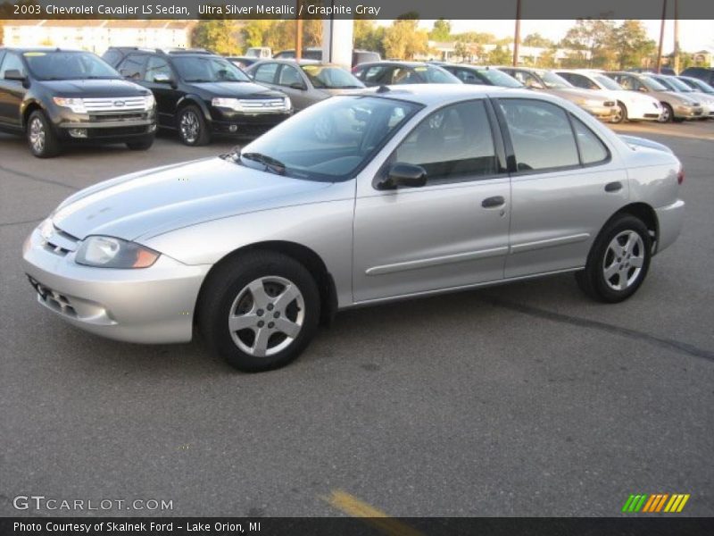 Ultra Silver Metallic / Graphite Gray 2003 Chevrolet Cavalier LS Sedan