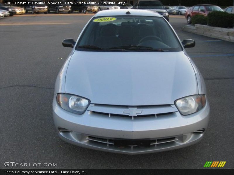 Ultra Silver Metallic / Graphite Gray 2003 Chevrolet Cavalier LS Sedan