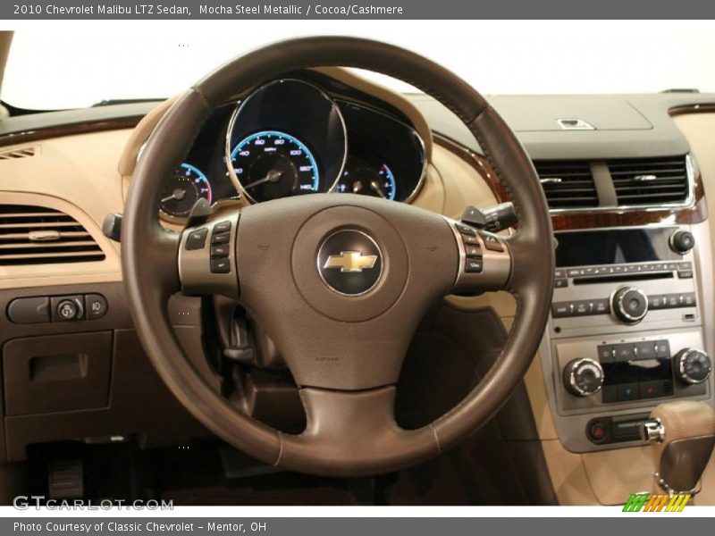 Mocha Steel Metallic / Cocoa/Cashmere 2010 Chevrolet Malibu LTZ Sedan