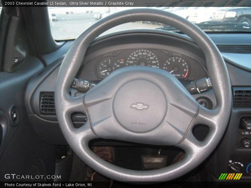 Ultra Silver Metallic / Graphite Gray 2003 Chevrolet Cavalier LS Sedan